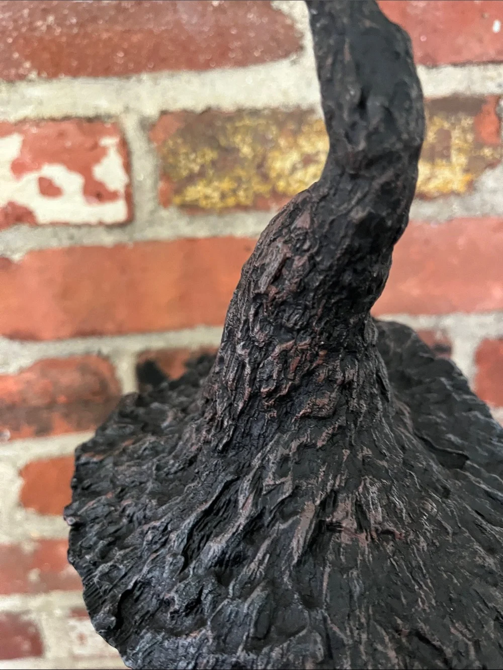 Black Witch Figurine Holding Pumpkin Accent - Holiday Tabletop Decor
